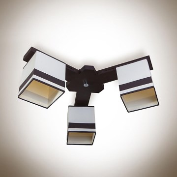 Surface-mounted chandelier GRANADA 3xE27/60W/230V brown