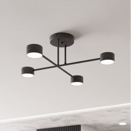 Surface-mounted chandelier HALO 4xGX53/10W/230V black