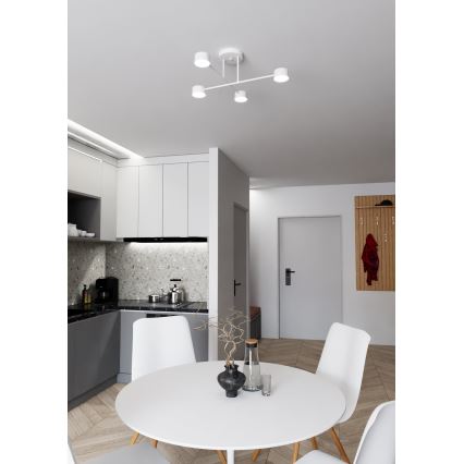 Surface-mounted chandelier HALO 4xGX53/10W/230V white