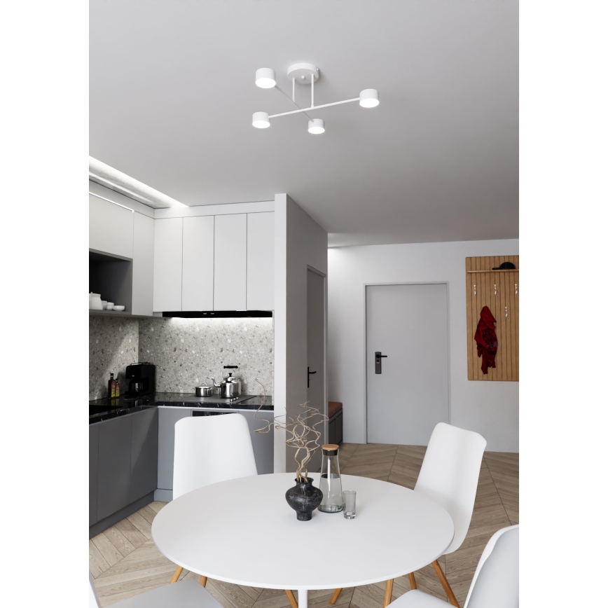 Surface-mounted chandelier HALO 4xGX53/10W/230V white