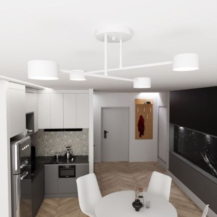 Surface-mounted chandelier HALO 4xGX53/10W/230V white