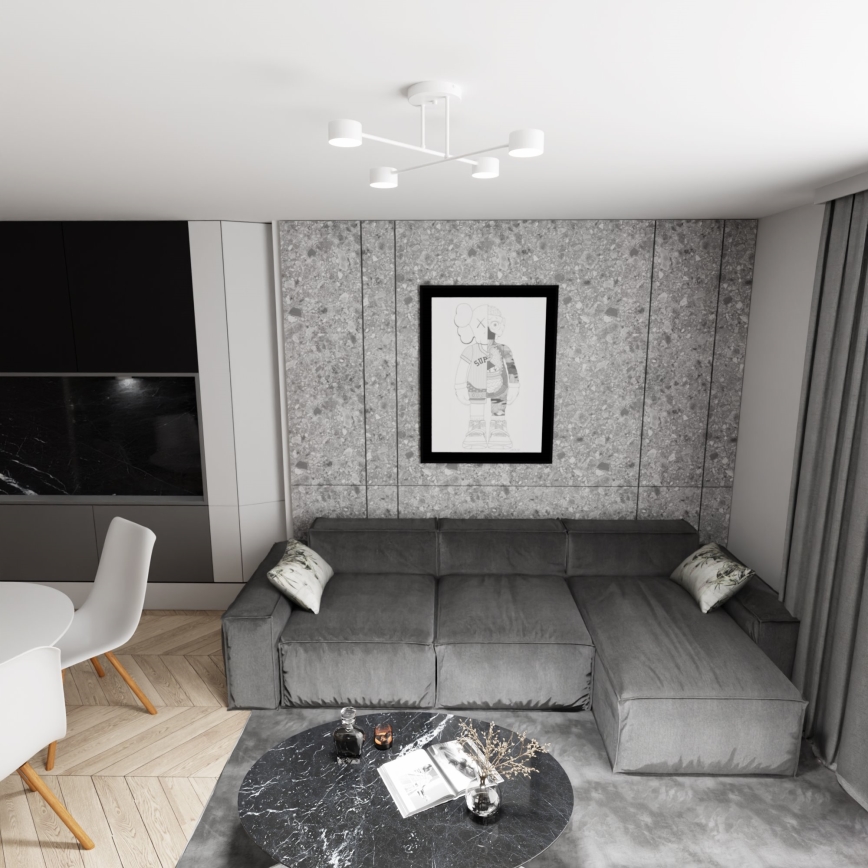 Surface-mounted chandelier HALO 4xGX53/10W/230V white