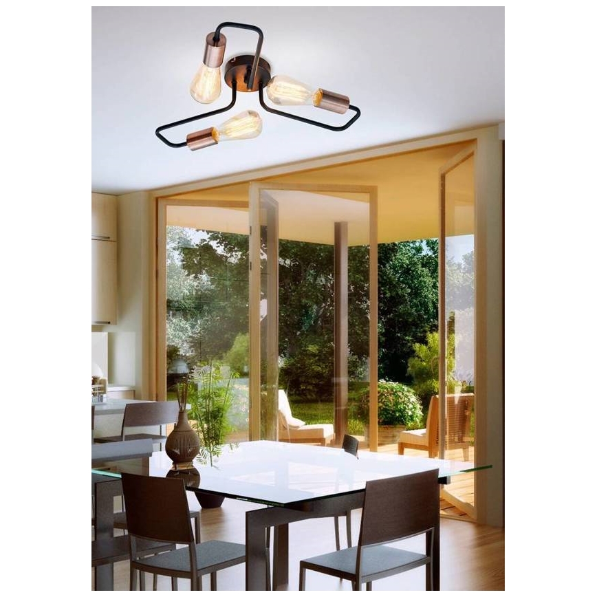 Surface-mounted chandelier HERPE 3xE27/60W/230V