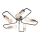 Surface-mounted chandelier HERPE 5xE27/60W/230V
