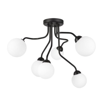 Surface-mounted chandelier HOLLY 6xG9/5W/230V black