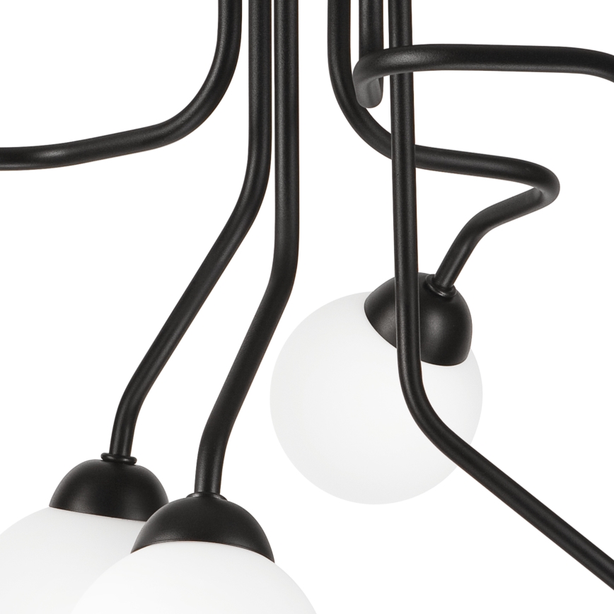 Surface-mounted chandelier HOLLY 6xG9/5W/230V black