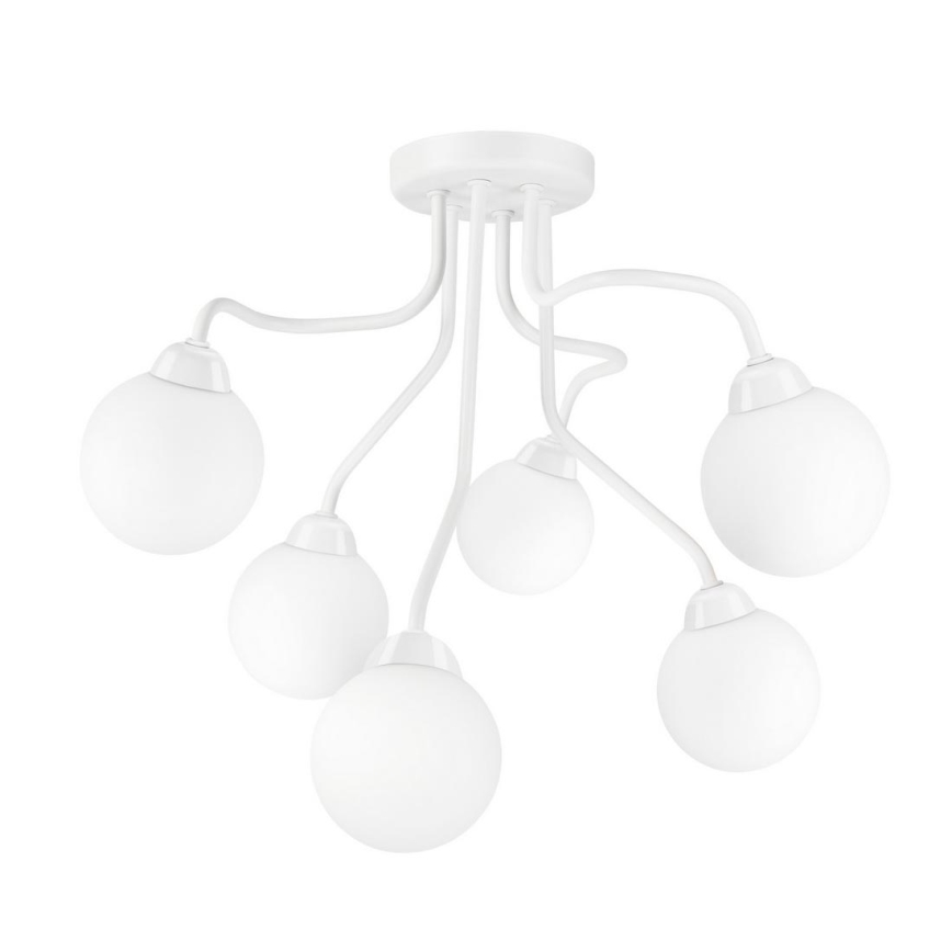 Surface-mounted chandelier HOLLY 6xG9/5W/230V white
