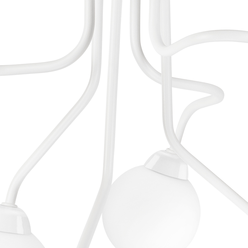 Surface-mounted chandelier HOLLY 6xG9/5W/230V white