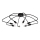 Surface-mounted chandelier INFINITA 8xE14/60W/230V