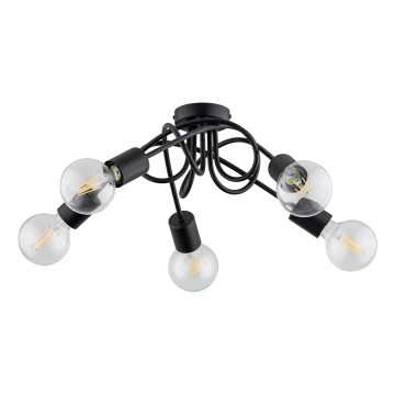 Surface-mounted chandelier INTER 5xE27/15W/230V black