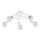 Surface-mounted chandelier INTER 5xE27/15W/230V white