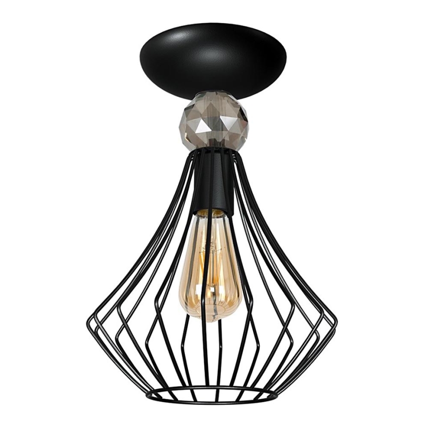 Surface-mounted chandelier JEWEL 1xE27/60W/230V black