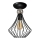 Surface-mounted chandelier JEWEL 1xE27/60W/230V black