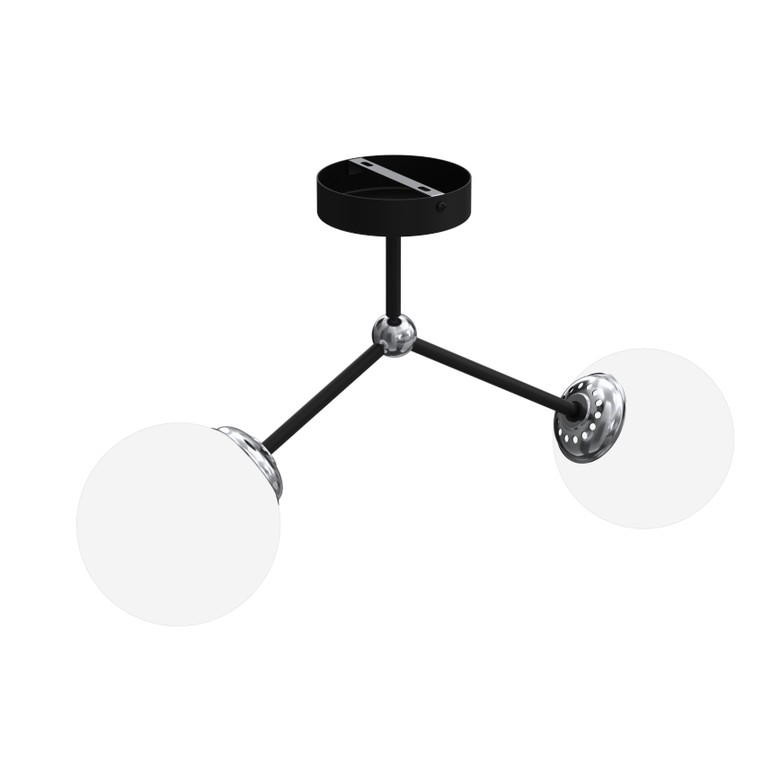 Surface-mounted chandelier JOY 2xE14/40W/230V black/shiny chrome
