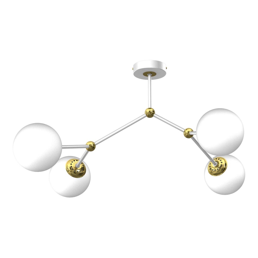 Surface-mounted chandelier JOY 4xE14/40W/230V white/gold