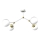Surface-mounted chandelier JOY 4xE14/40W/230V white/gold