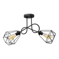 Surface-mounted chandelier KARO 2xE27/15W/230V black
