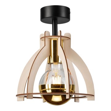 Surface-mounted chandelier LANDO 1xE27/15W/230V d. 21 cm beech
