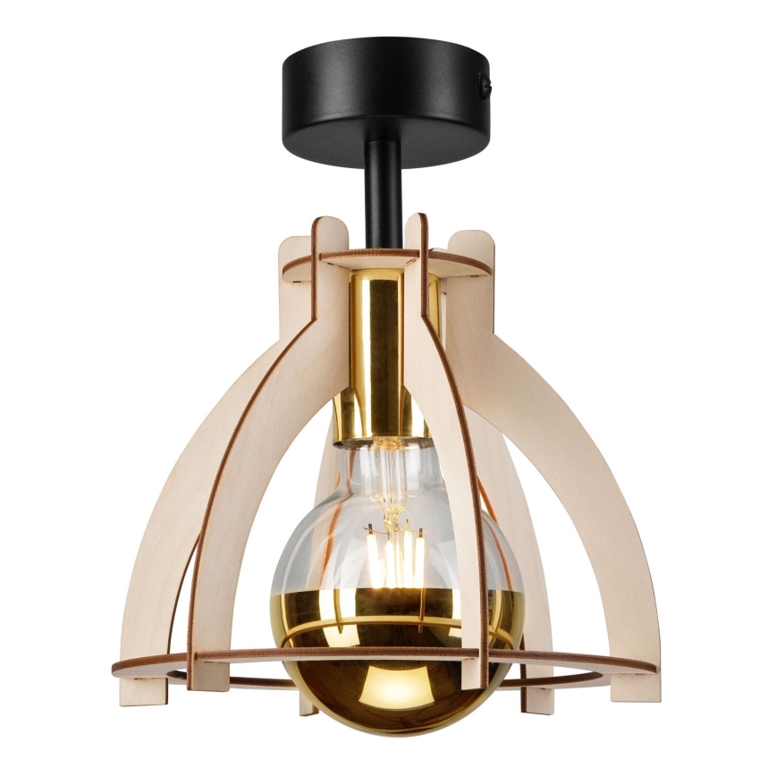 Surface-mounted chandelier LANDO 1xE27/15W/230V d. 21 cm beech