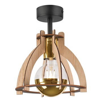 Surface-mounted chandelier LANDO 1xE27/15W/230V d. 21 cm oak