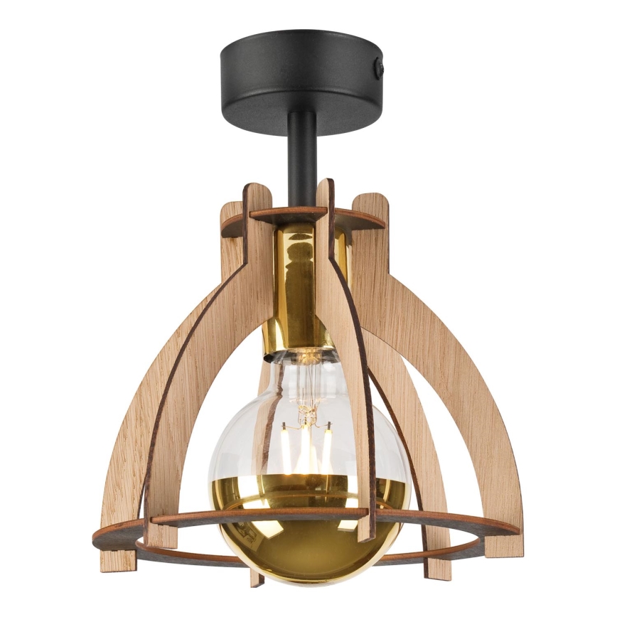 Surface-mounted chandelier LANDO 1xE27/15W/230V d. 21 cm oak