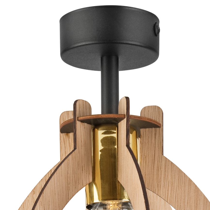 Surface-mounted chandelier LANDO 1xE27/15W/230V d. 21 cm oak