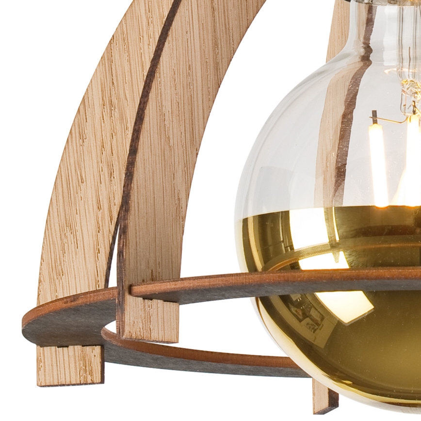 Surface-mounted chandelier LANDO 1xE27/15W/230V d. 21 cm oak