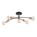 Surface-mounted chandelier LANTI 5xE27/15W/230V beige/black