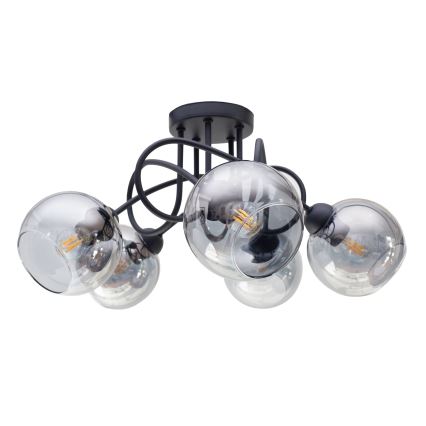 Surface-mounted chandelier LATIL 5xE27/60W/230V black