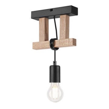 Surface-mounted chandelier LEONIDAS 1xE27/60W/230V oak