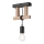 Surface-mounted chandelier LEONIDAS 1xE27/60W/230V oak