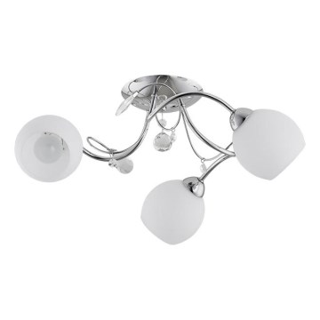 Surface-mounted chandelier LIVIA 3xE14/10W/230V shiny chrome