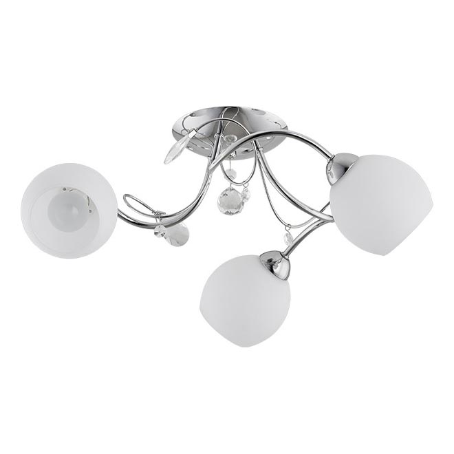 Surface-mounted chandelier LIVIA 3xE14/10W/230V shiny chrome
