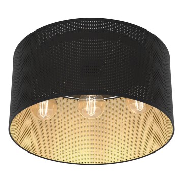 Surface-mounted chandelier LOFT SHADE 3xE27/60W/230V black/gold