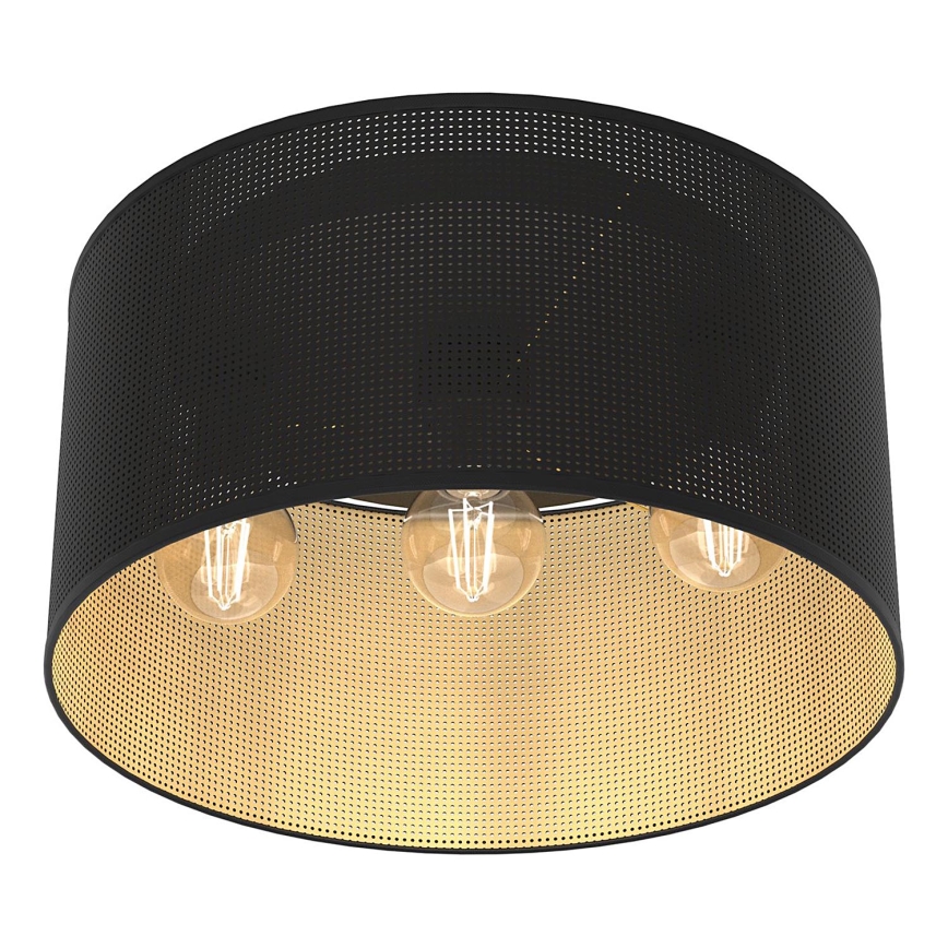Surface-mounted chandelier LOFT SHADE 3xE27/60W/230V black/gold