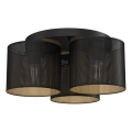 Surface-mounted chandelier LOFT SHADE 3xE27/60W/230V black/gold