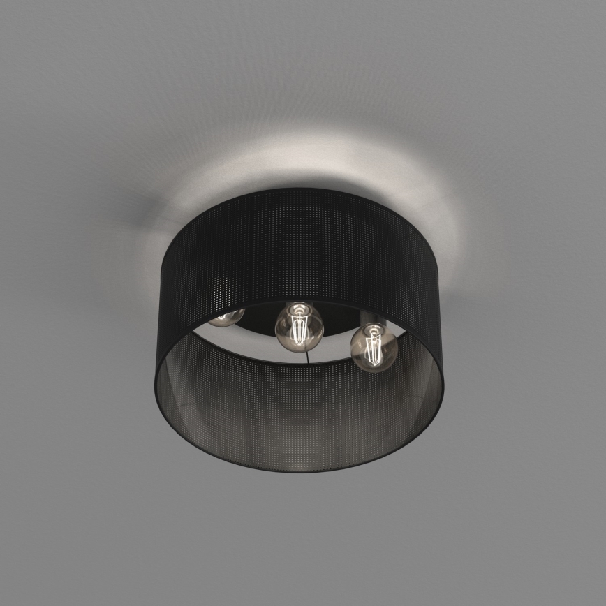 Surface-mounted chandelier LOFT SHADE 3xE27/60W/230V black