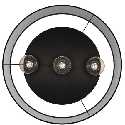 Surface-mounted chandelier LOFT SHADE 3xE27/60W/230V black