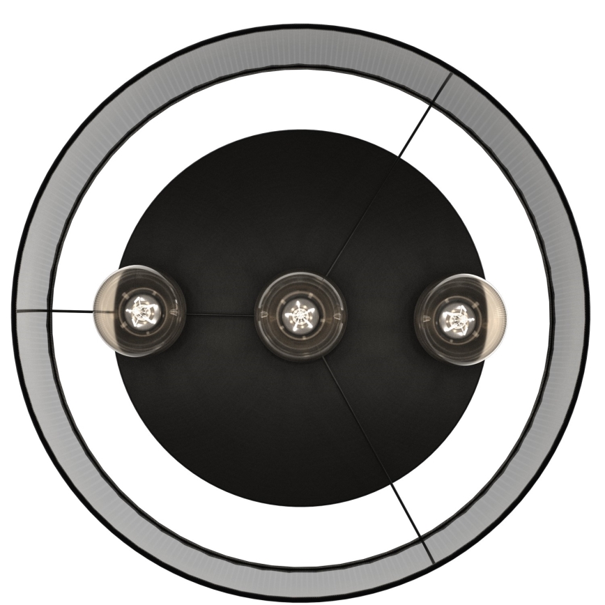 Surface-mounted chandelier LOFT SHADE 3xE27/60W/230V black