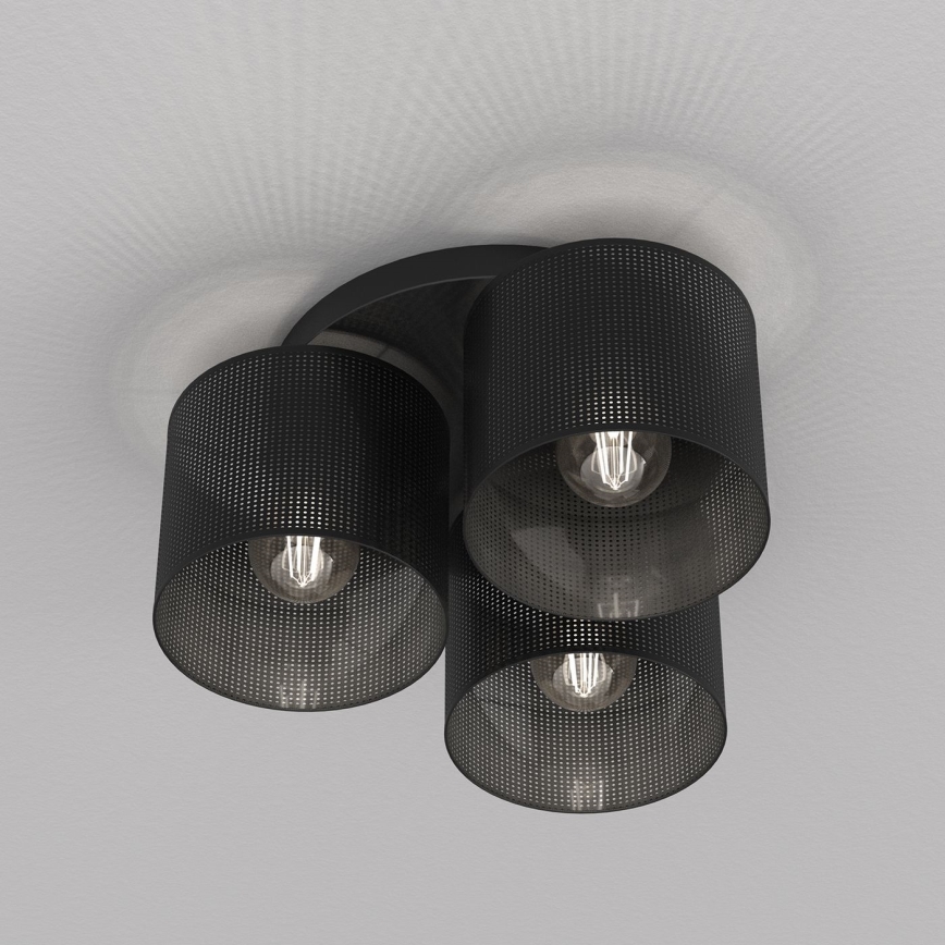 Surface-mounted chandelier LOFT SHADE 3xE27/60W/230V black