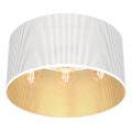 Surface-mounted chandelier LOFT SHADE 3xE27/60W/230V white/gold