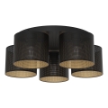 Surface-mounted chandelier LOFT SHADE 5xE27/60W/230V black/gold