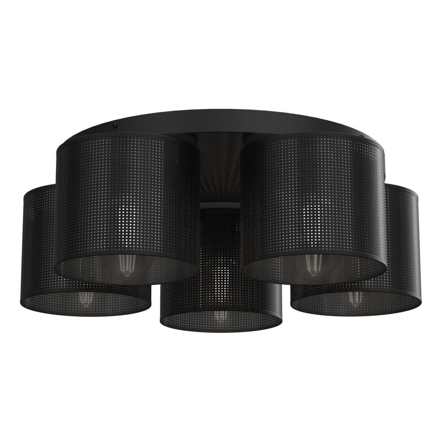 Surface-mounted chandelier LOFT SHADE 5xE27/60W/230V black