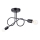 Surface-mounted chandelier LOOP 2xE27/15W/230V black