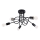 Surface-mounted chandelier LOOP 5xE27/15W/230V black