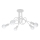 Surface-mounted chandelier LOOP 5xE27/15W/230V white