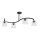Surface-mounted chandelier LUCEA 4xE27/15W/230V black/transparent