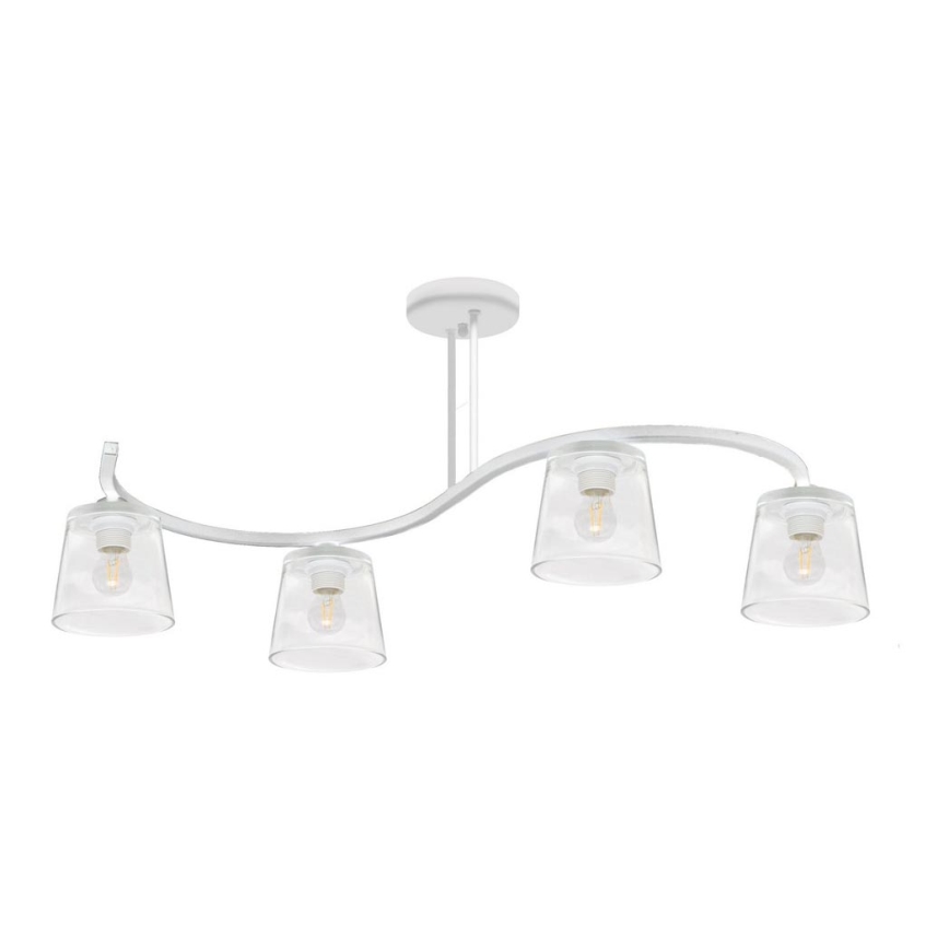 Surface-mounted chandelier LUCEA 4xE27/15W/230V white