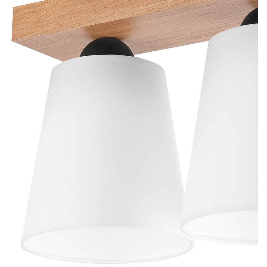 Surface-mounted chandelier LULA 2xE27/60W/230V oak