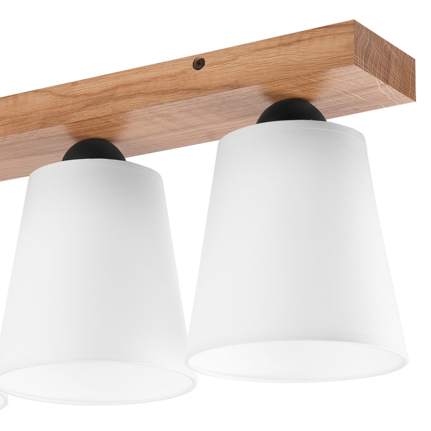 Surface-mounted chandelier LULA 3xE27/60W/230V oak
